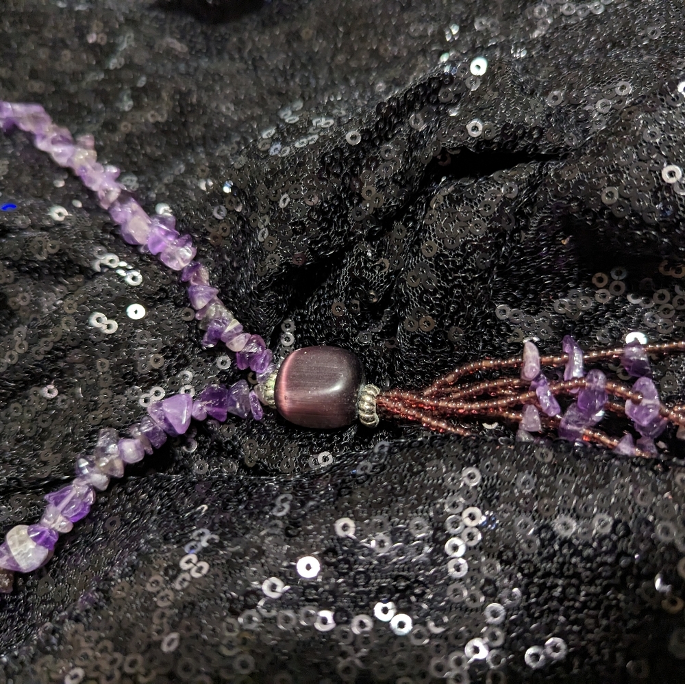Two amethyst necklaces - Picture 2 of 5